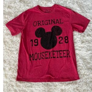Disney Store Original Mouseketeer 1928 Mickey‎ Mouse Red Mens T-Shirt